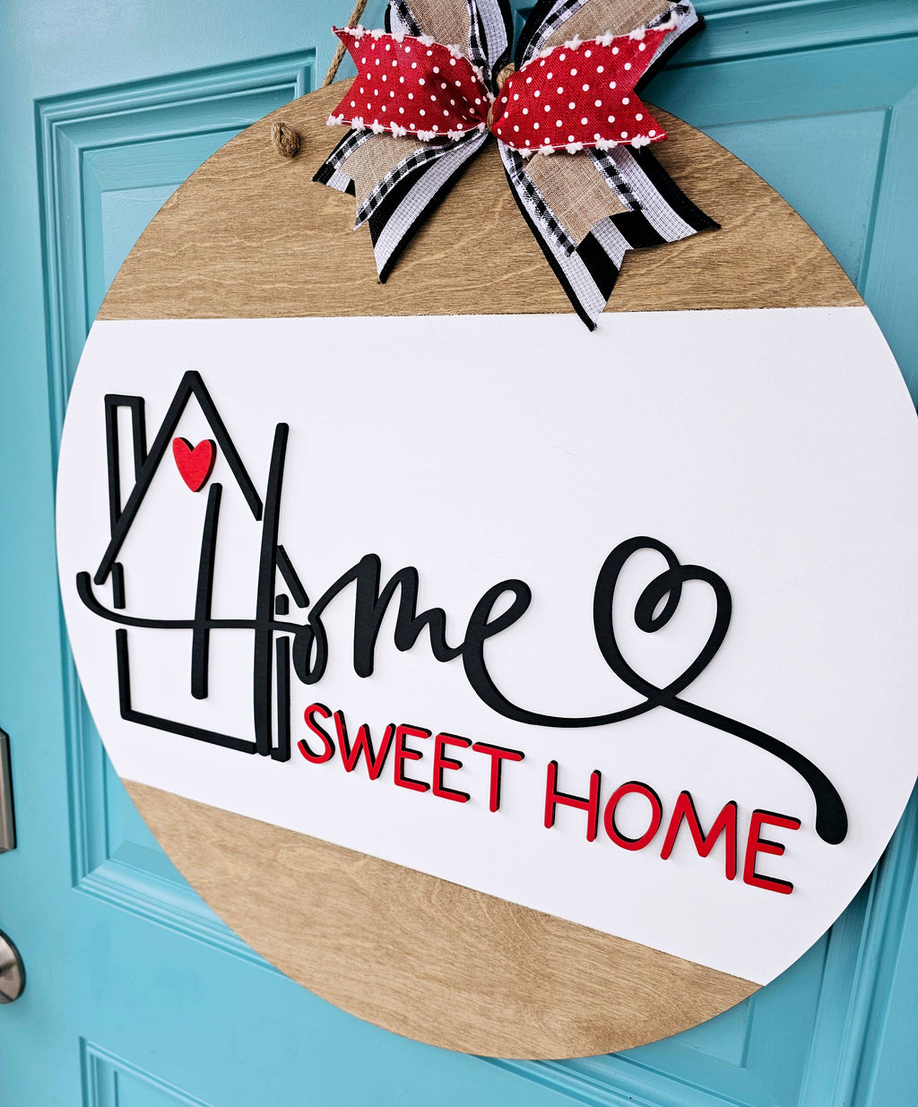 DIY Home Sweet Home House Door Hanger