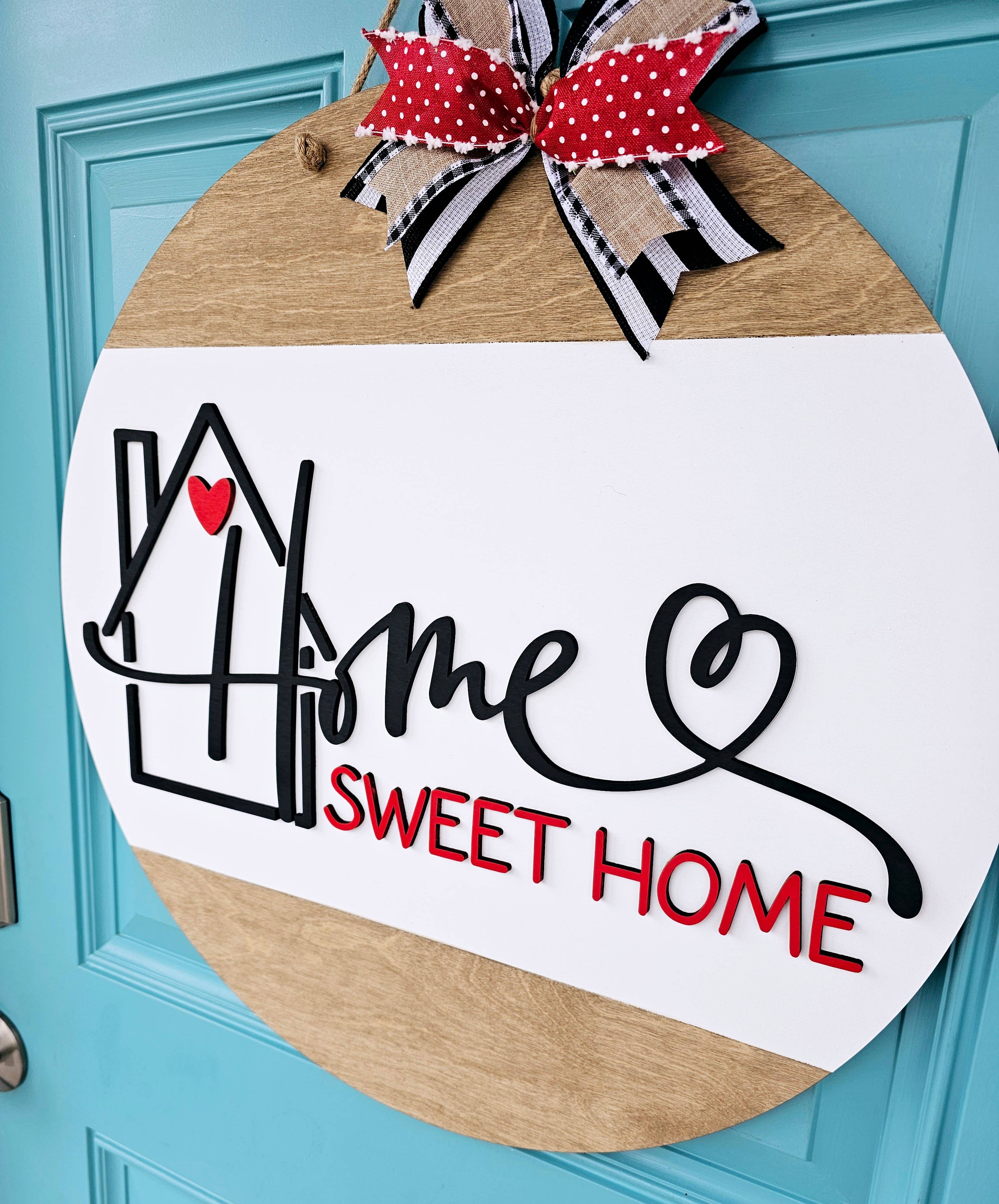 DIY Home Sweet Home House Door Hanger