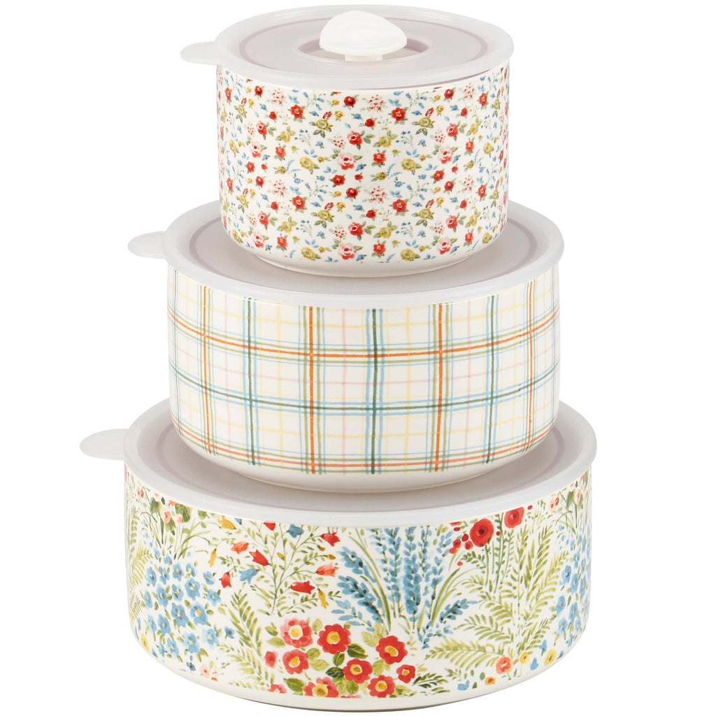Mixed Florals Server Set