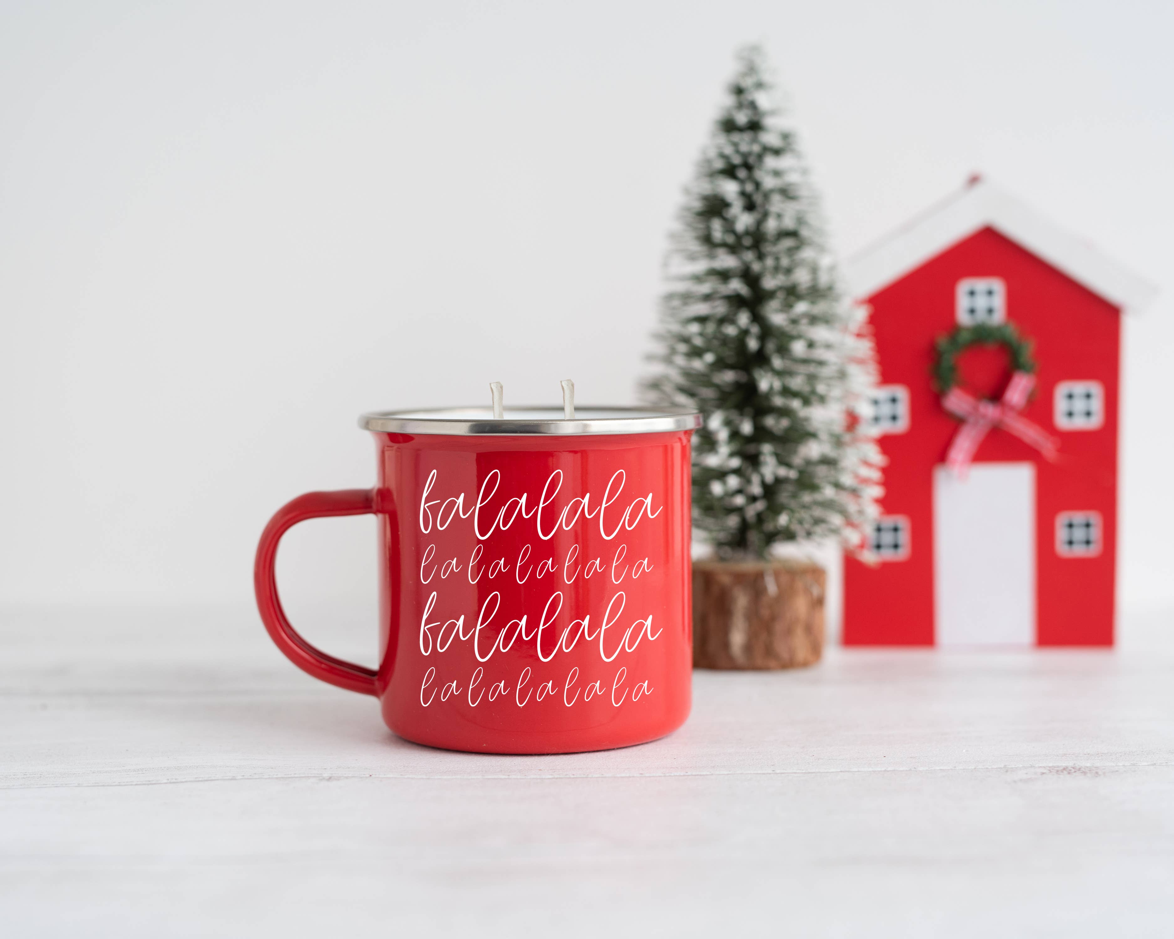 Christmas Scented Candles Soy, Unique Holiday Mug Candles lg