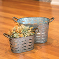 2/set Oval Olive Buckets