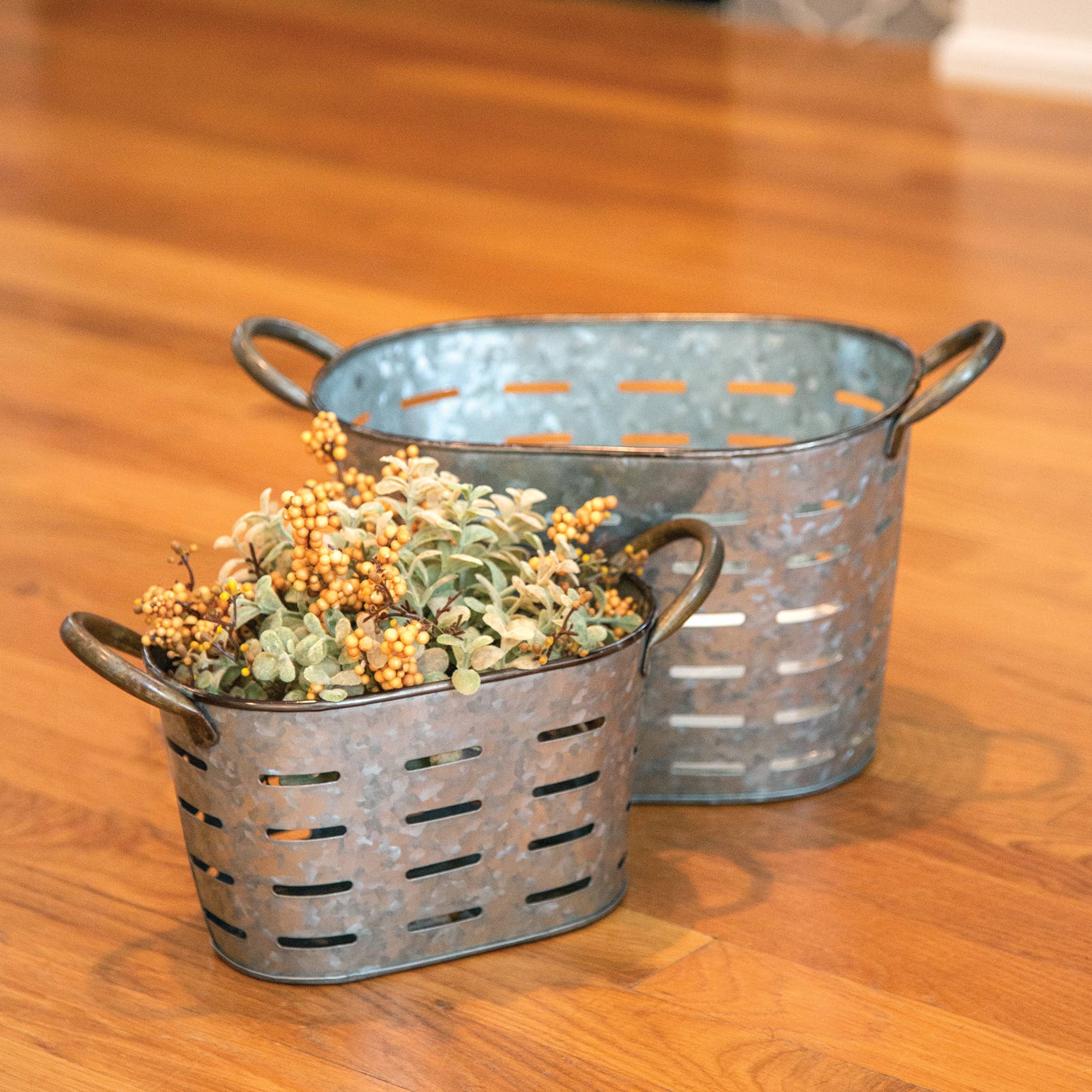 2/set Oval Olive Buckets