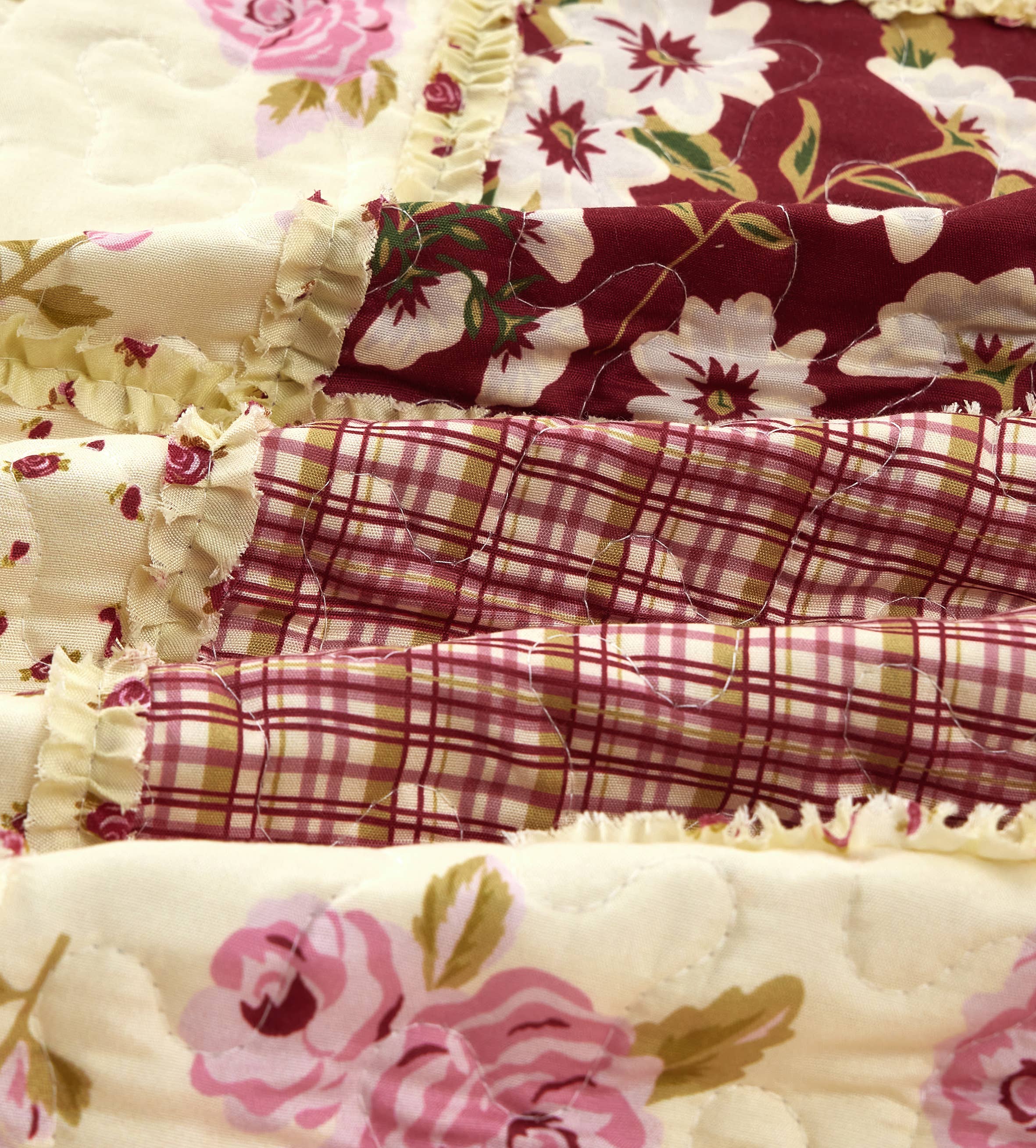 "Kensington Floral" Designer Microfiber Quilt Set
