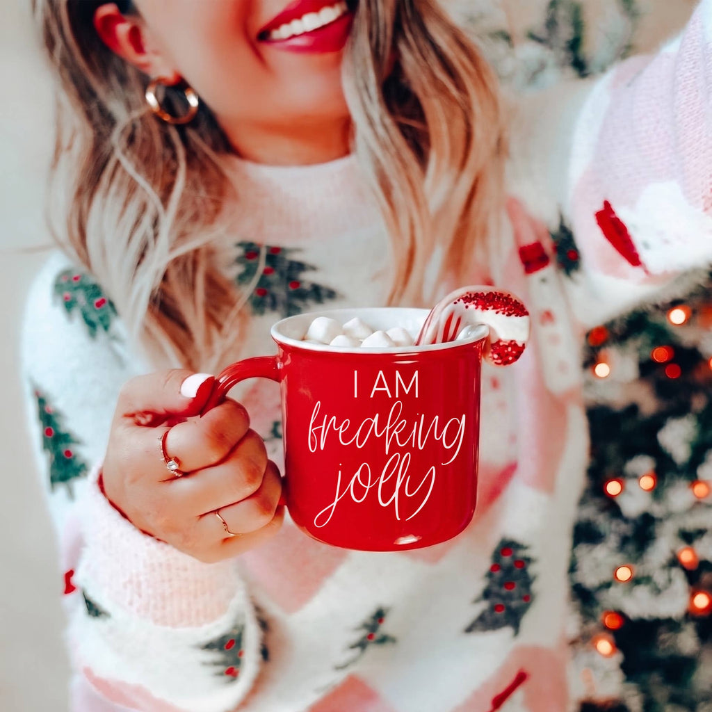 Grinch Face Mugs, Sarcastic Christmas Cup Holiday Humor Gift