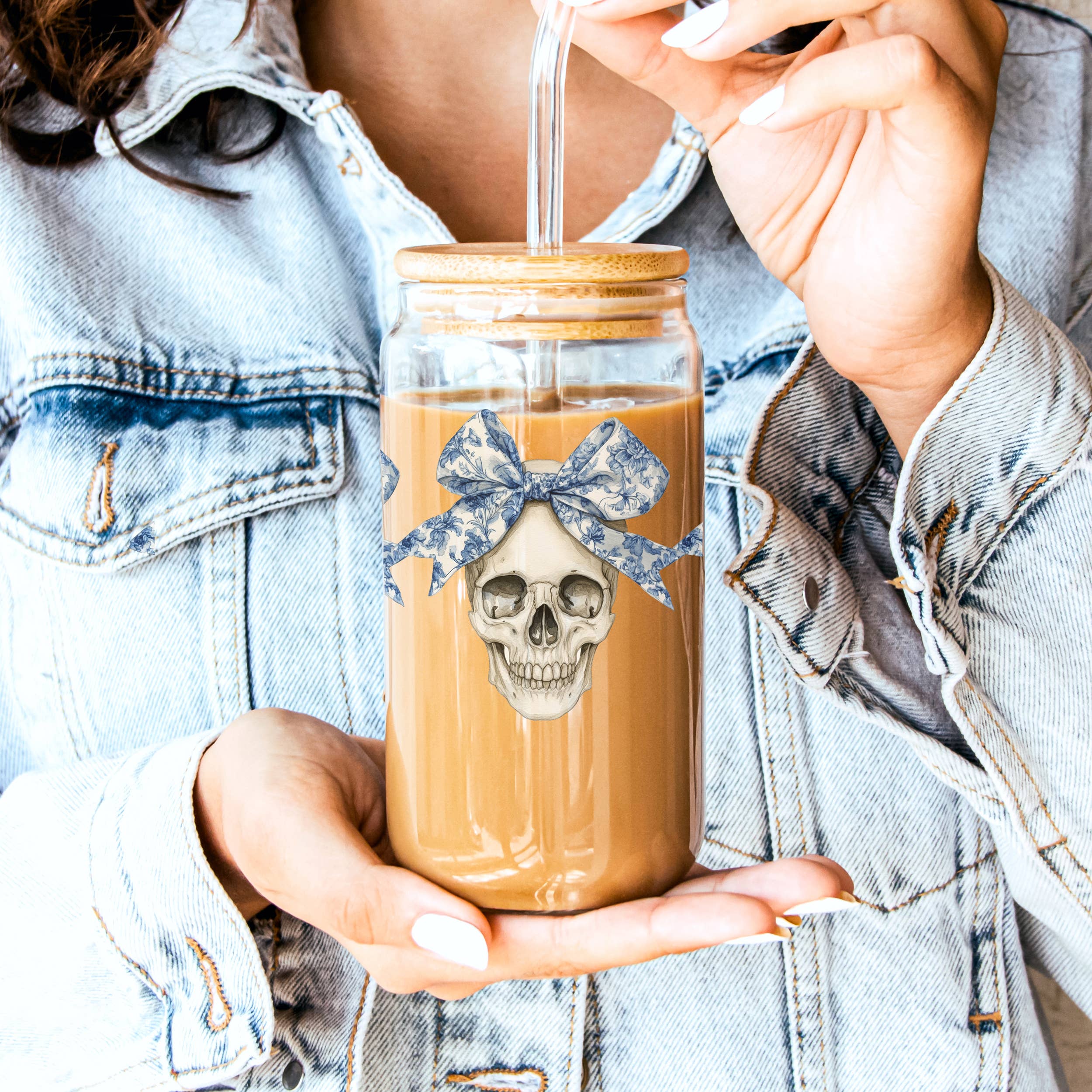 Halloween Tumblers Cute Fall Glass Cup Gifts & Kitchen Decor