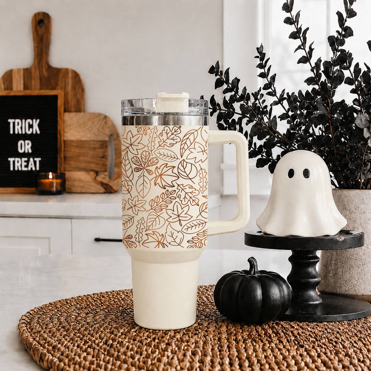 Fall Bohemian Floral Gifts & Drinkware 40oz Autumn Tumbler