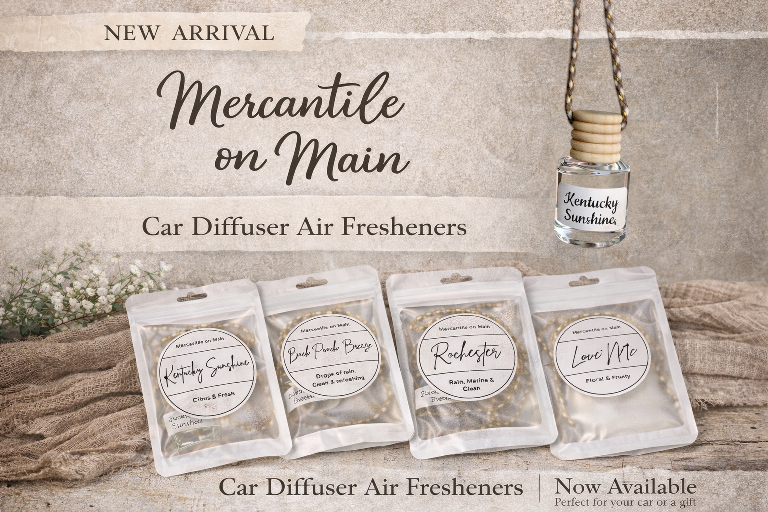 "Back Porch Breeze" Car Freshener