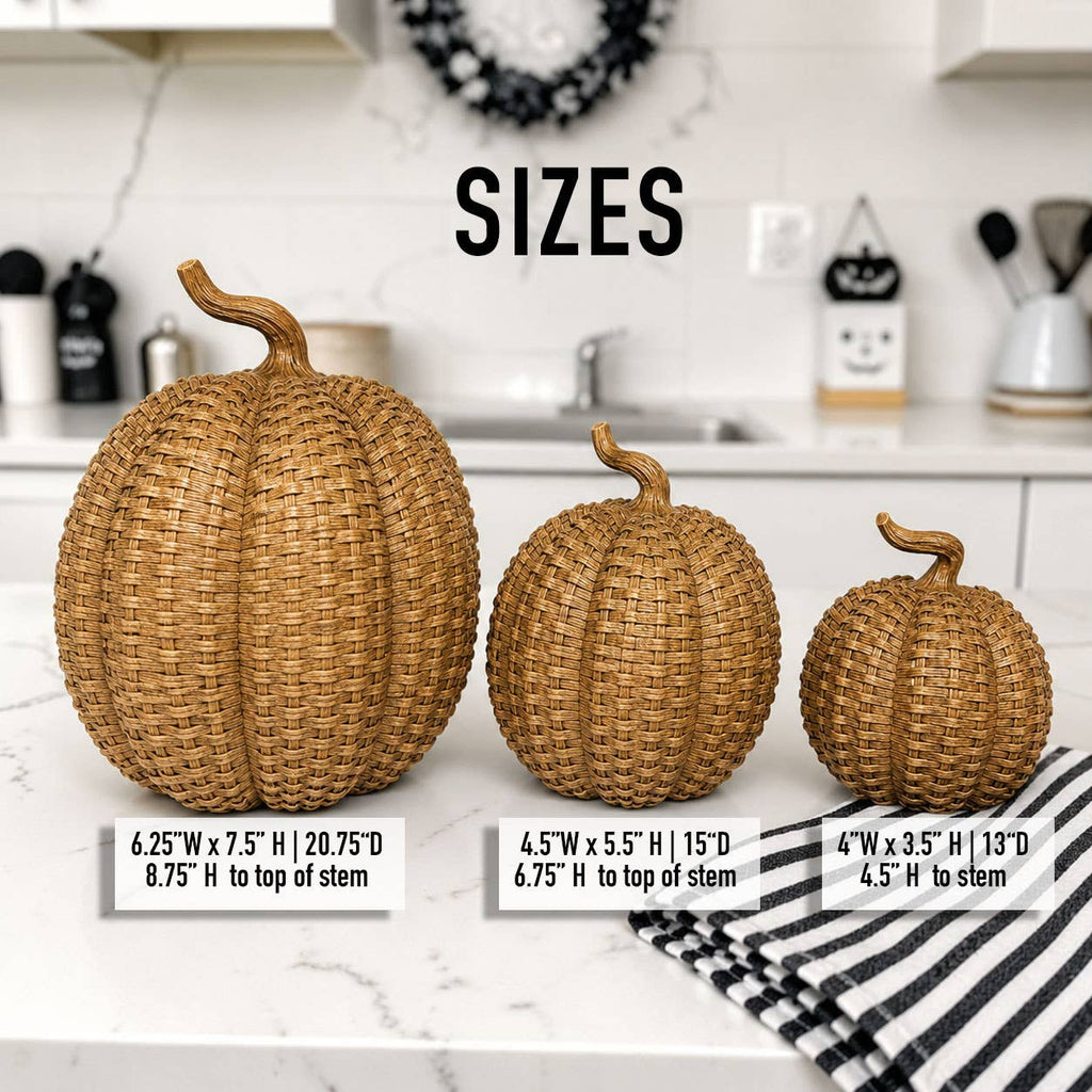 Neutral Fall Halloween Shelf Decor, Cute Pumpkin Home & Gift