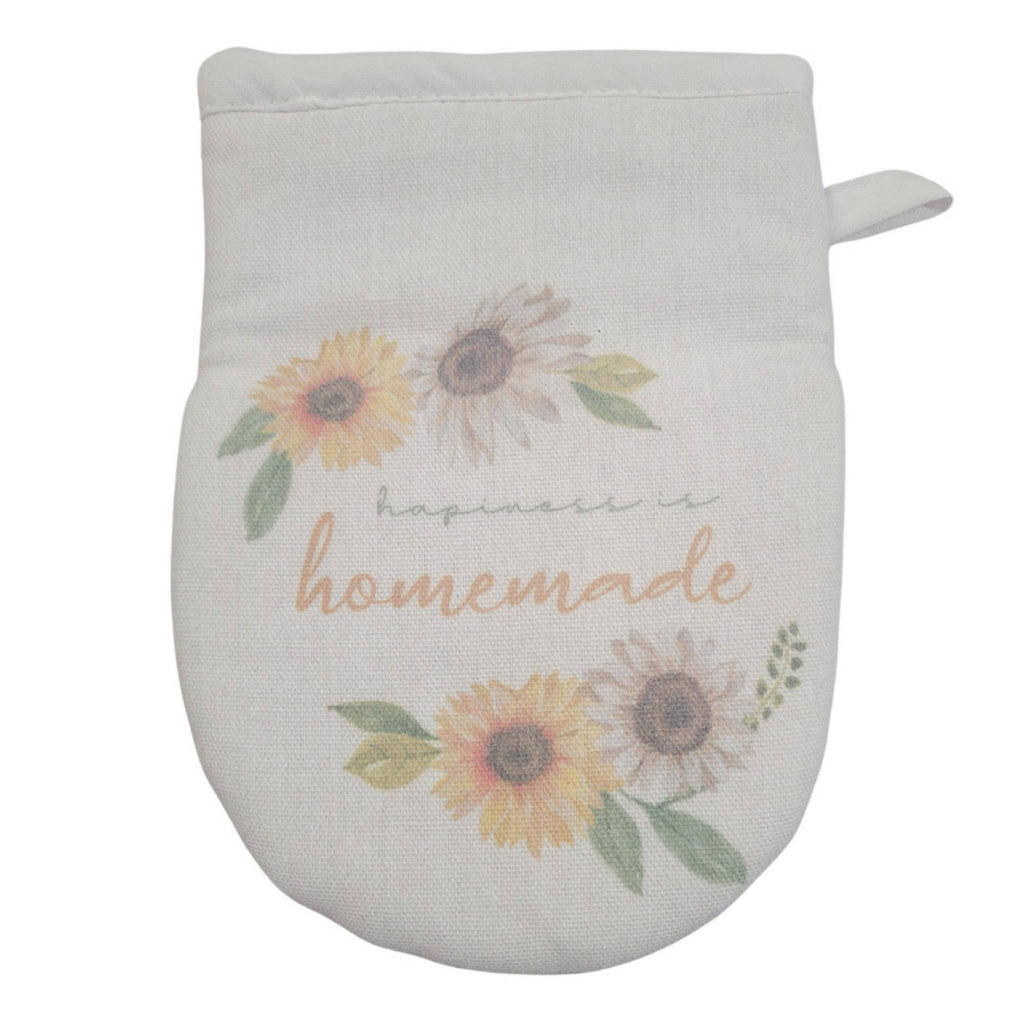 "Sunflower Spectacular" Floral-Themed Grabber Mitt