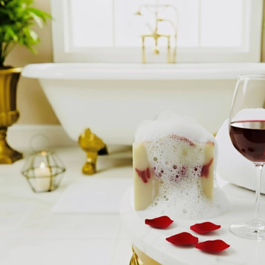 Red Wine Handmade Soap Bar VEGAN COLD PROCESS