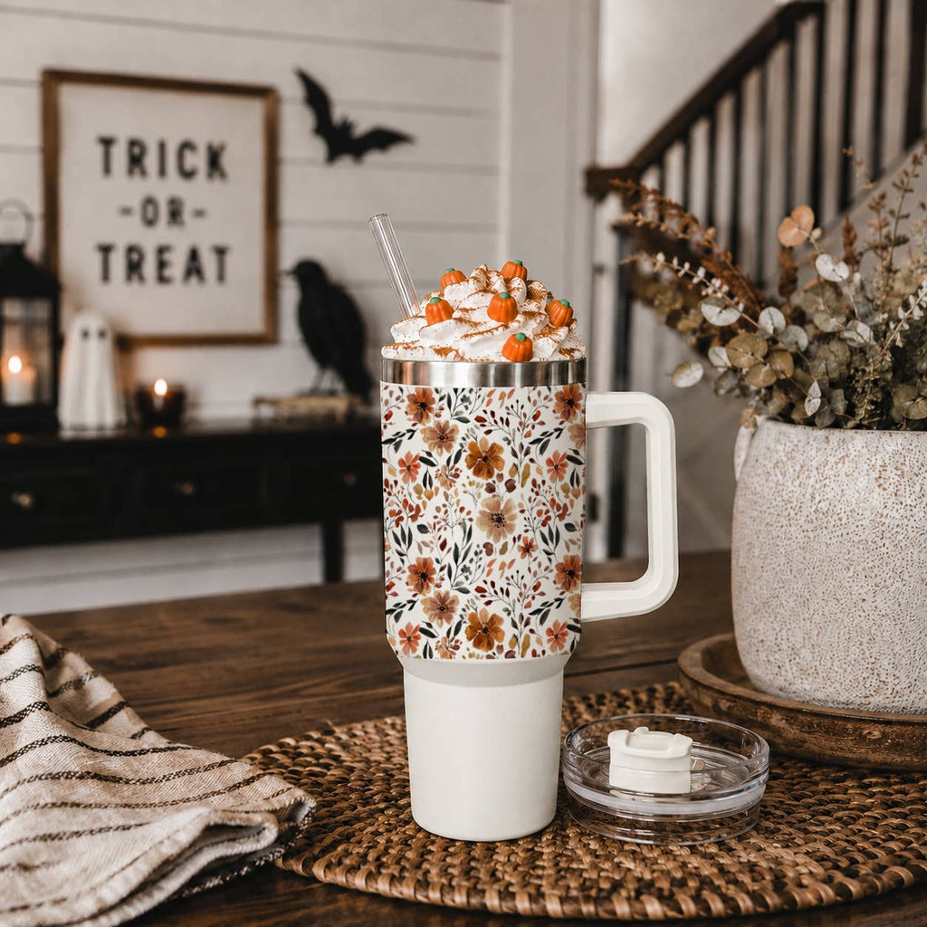 Fall Bohemian Floral Gifts & Drinkware 40oz Autumn Tumbler