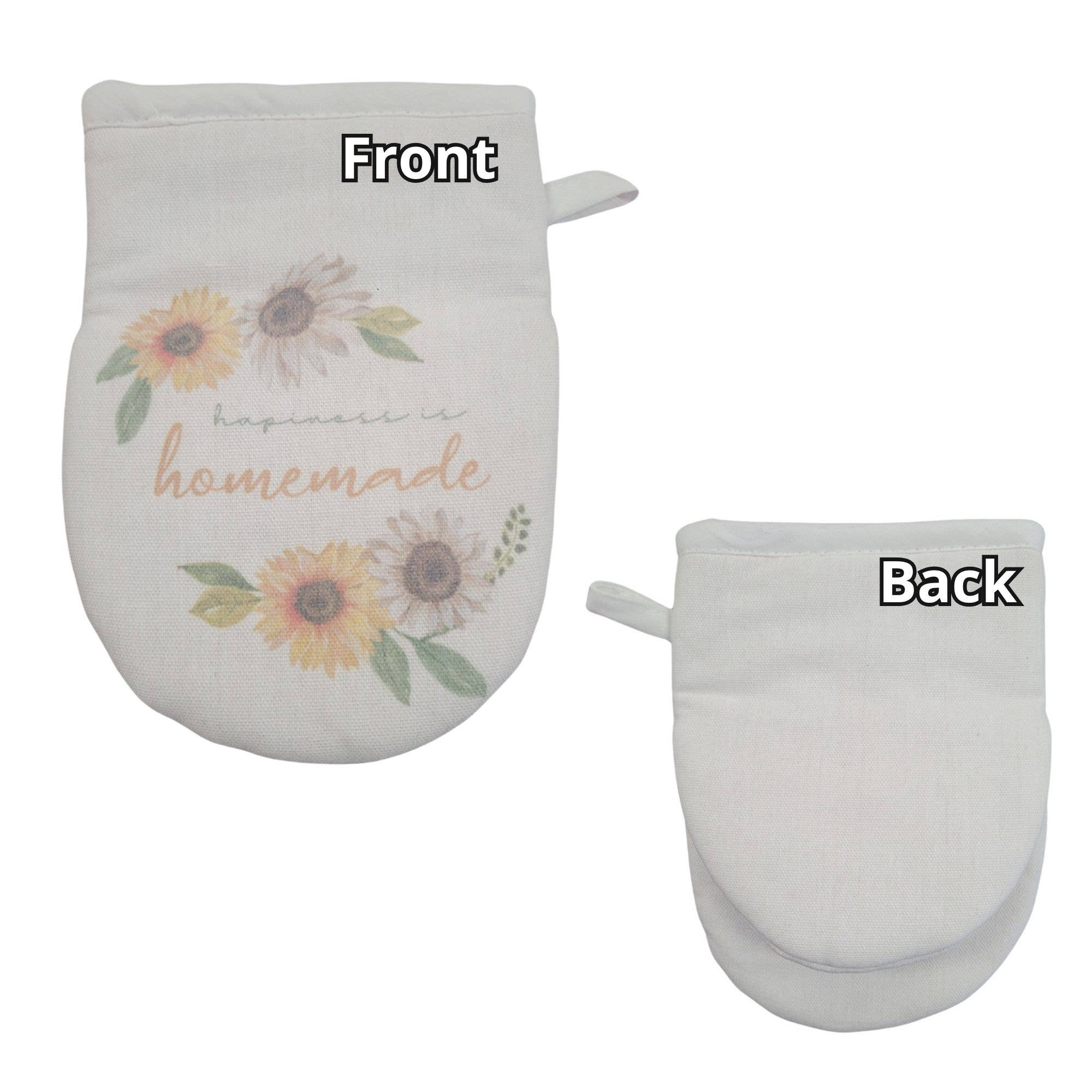 "Sunflower Spectacular" Floral-Themed Grabber Mitt