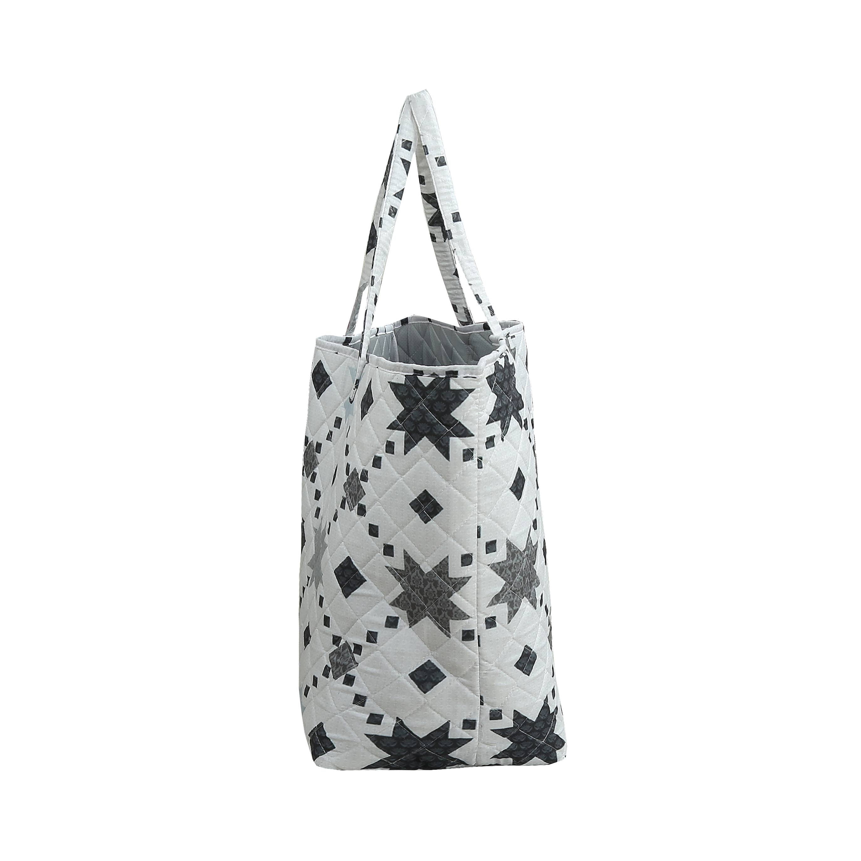 "Midnight Star" Designer Quilted Tote Bag