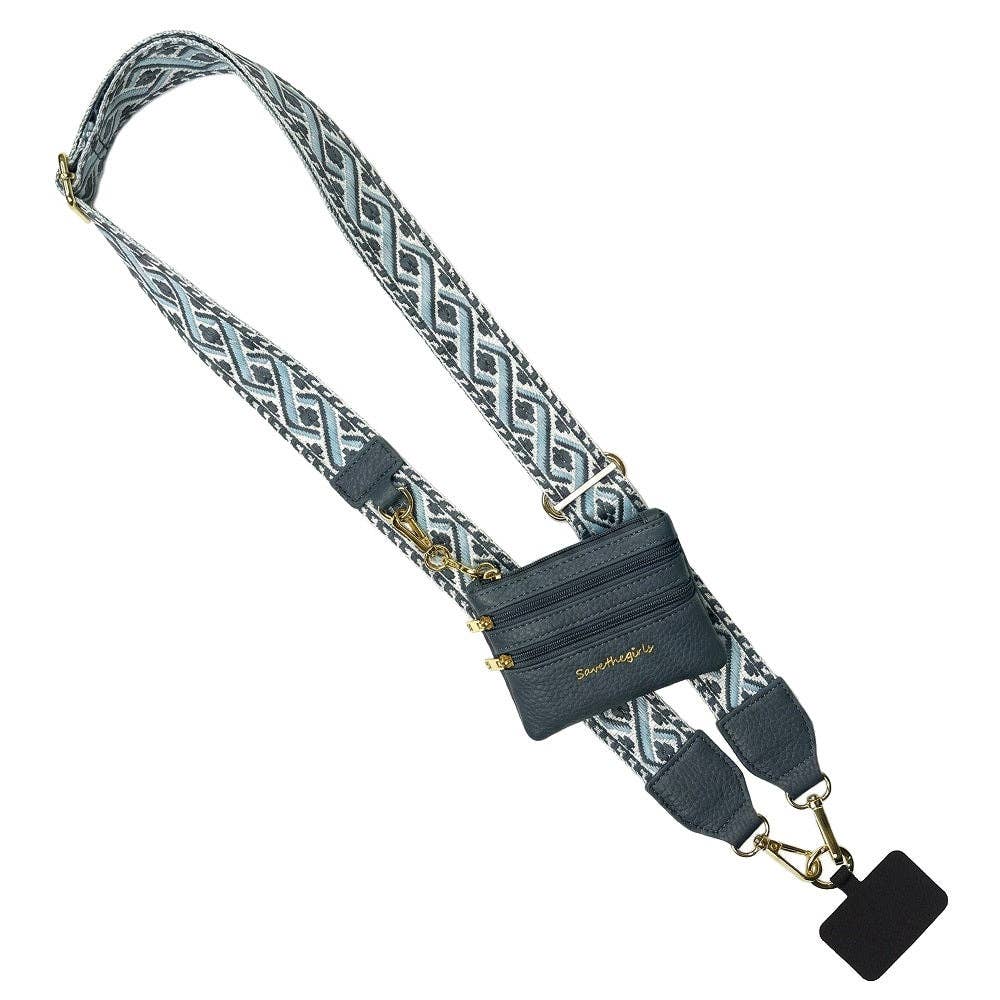 Clip & Go Strap w/Zippered Pouch XOXO