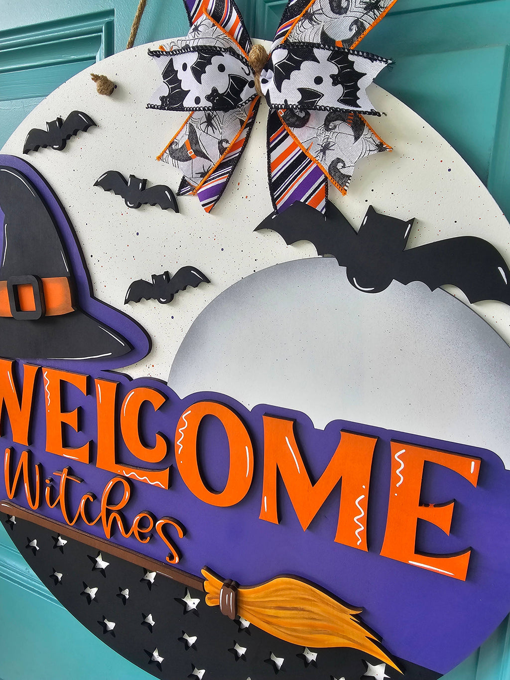 DIY Welcome Witches Door Hanger