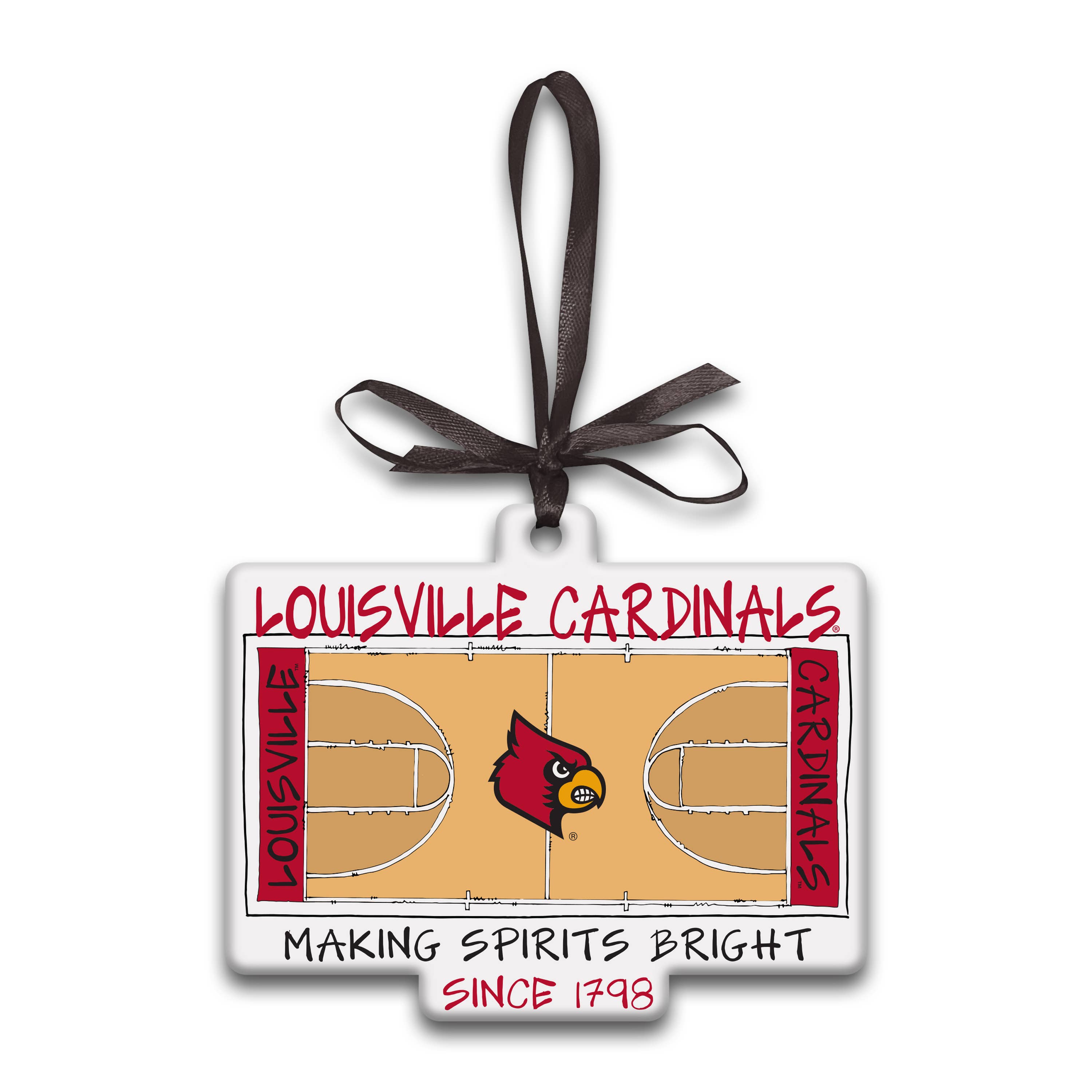 U OF L Flat Stadium Orn