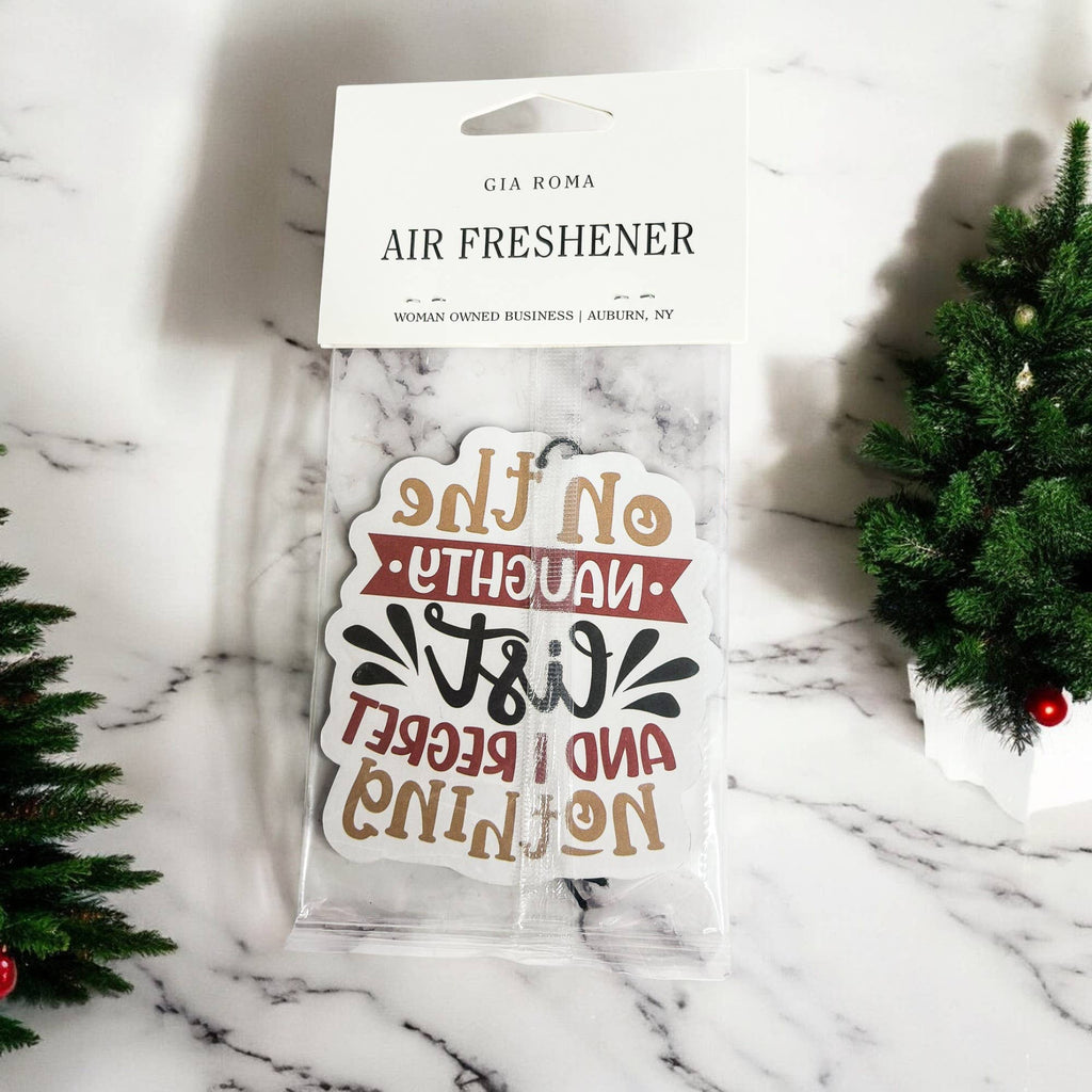 Naughty List, Hanging Air Freshener Christmas for Cars