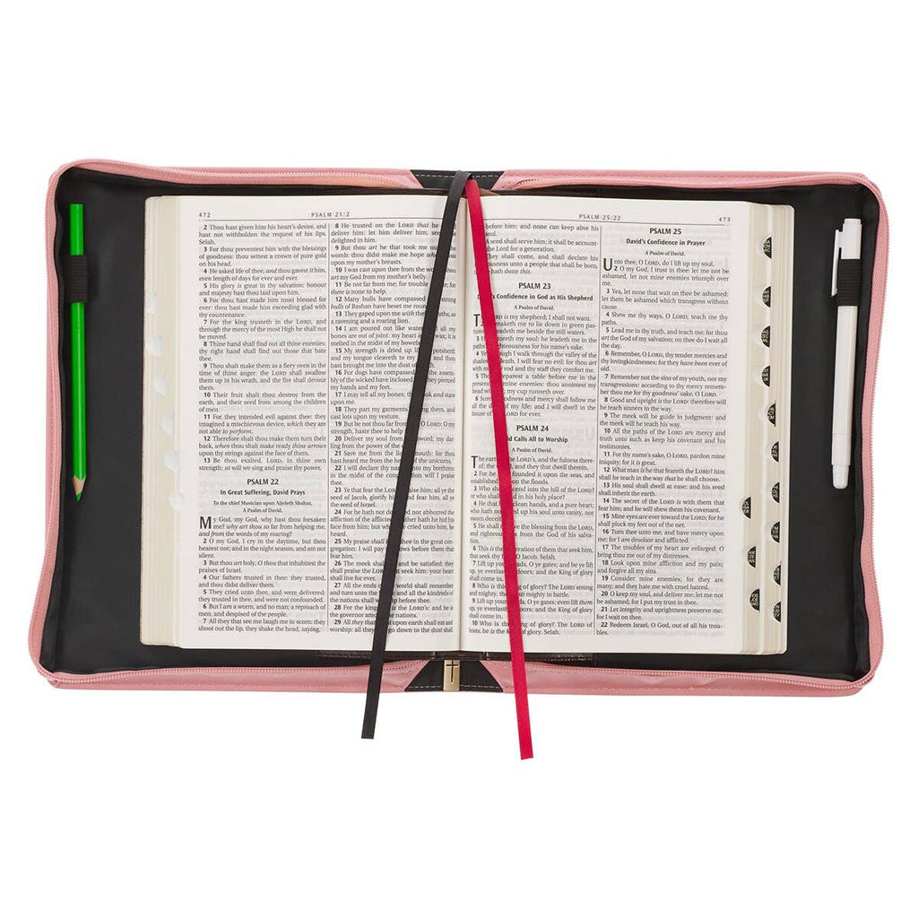 Bible Cover Fashion Pink Floral I Know the Plans Jer. 29:11