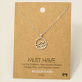 Gold Dipped Wave Coin Pendant Necklace