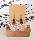 Football Mom Dangle Earrings - Acrylic Football Earrings