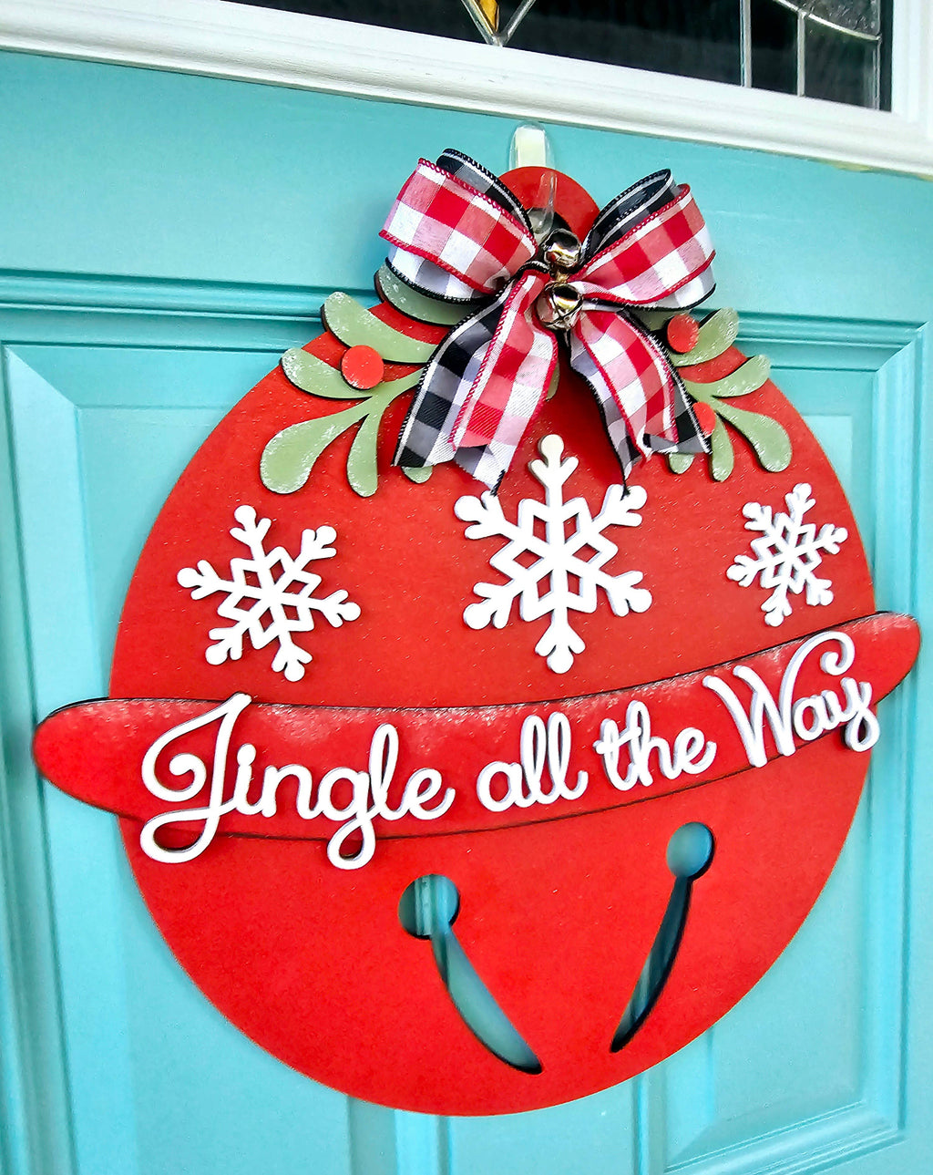 DIY Jingle Bell Door Hanger