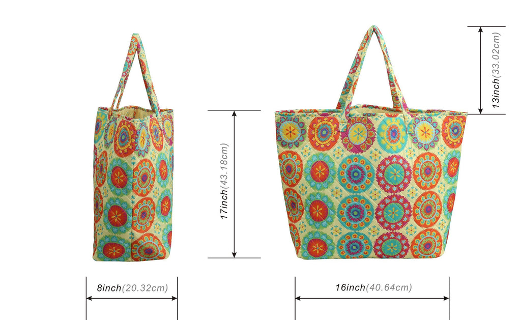 "Suri" Designer Quilted Tote Bag