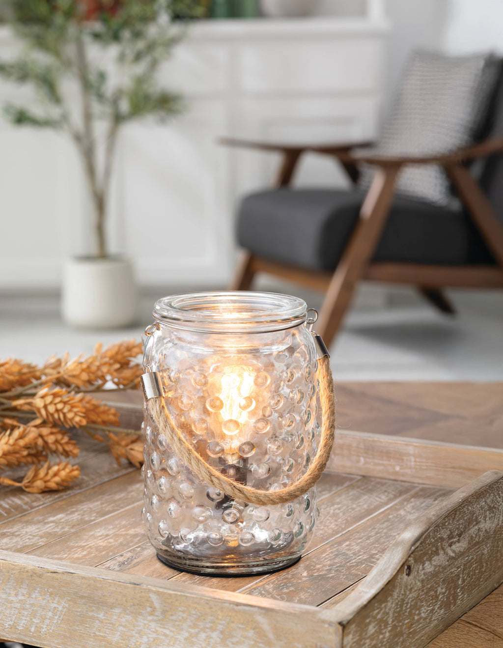 Hobnail & Rope Vintage Bulb Illumination Fragrance Warmer