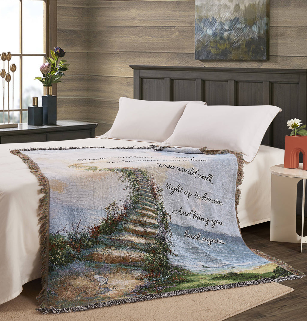 Stairway to Heaven Woven Tapestry Throw