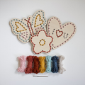 Butterfly, Flower & Heart Kids Embroidery Kit Set – Beginner