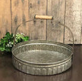 Galvanized Tray w/Handle