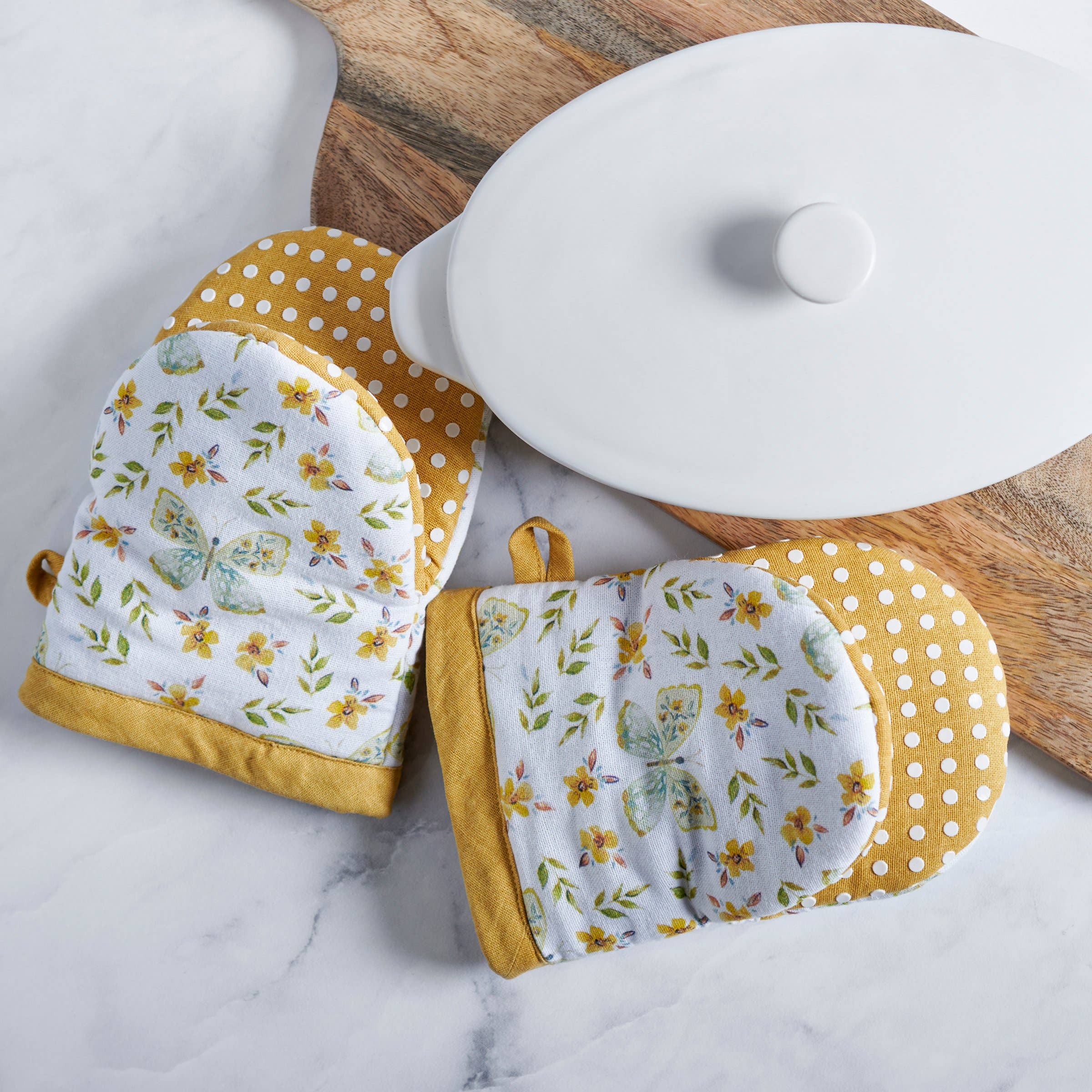 Butterfly Mini Oven Mitt Set