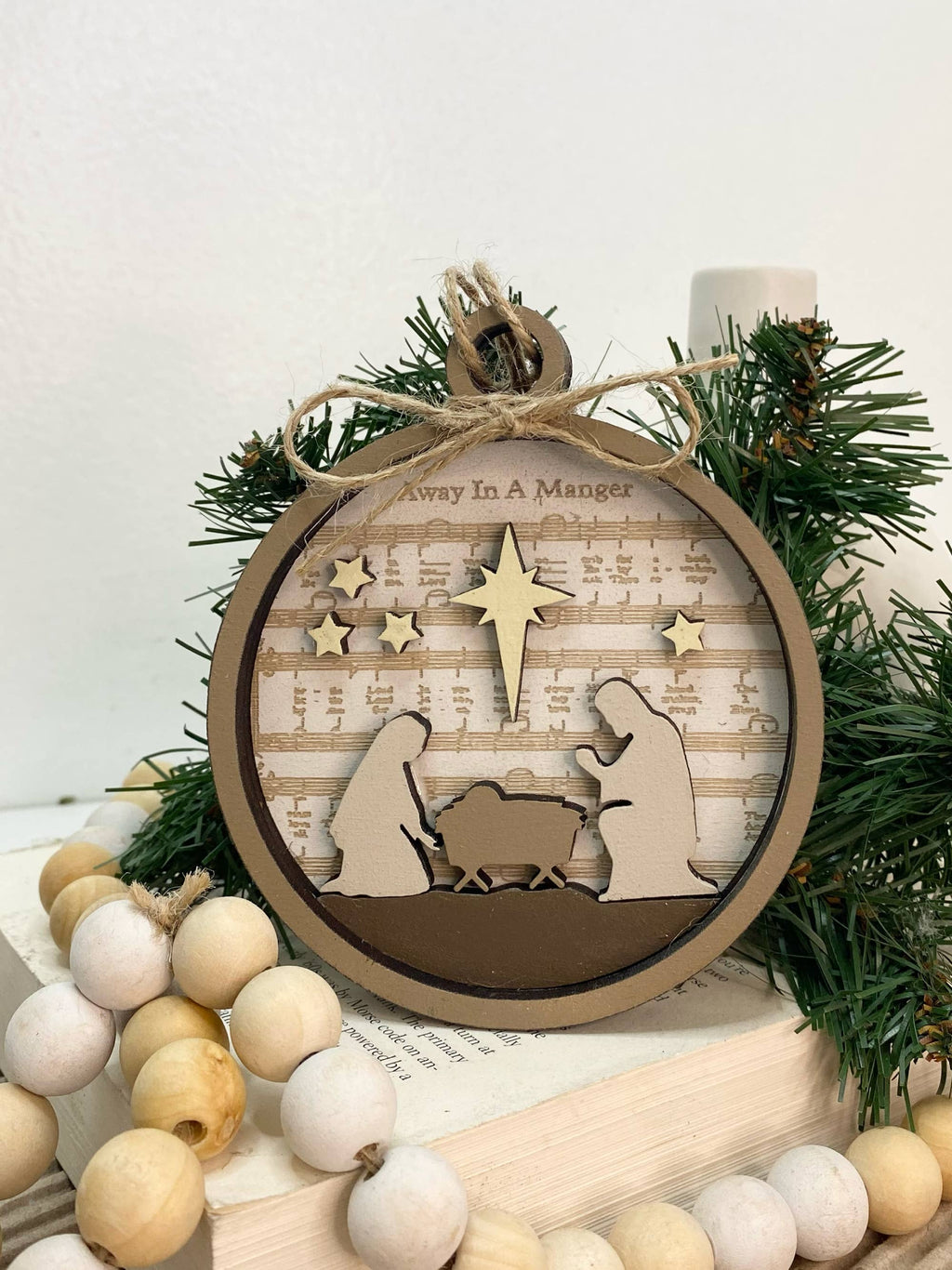 Away in the Manger Ornament or Gift Tag