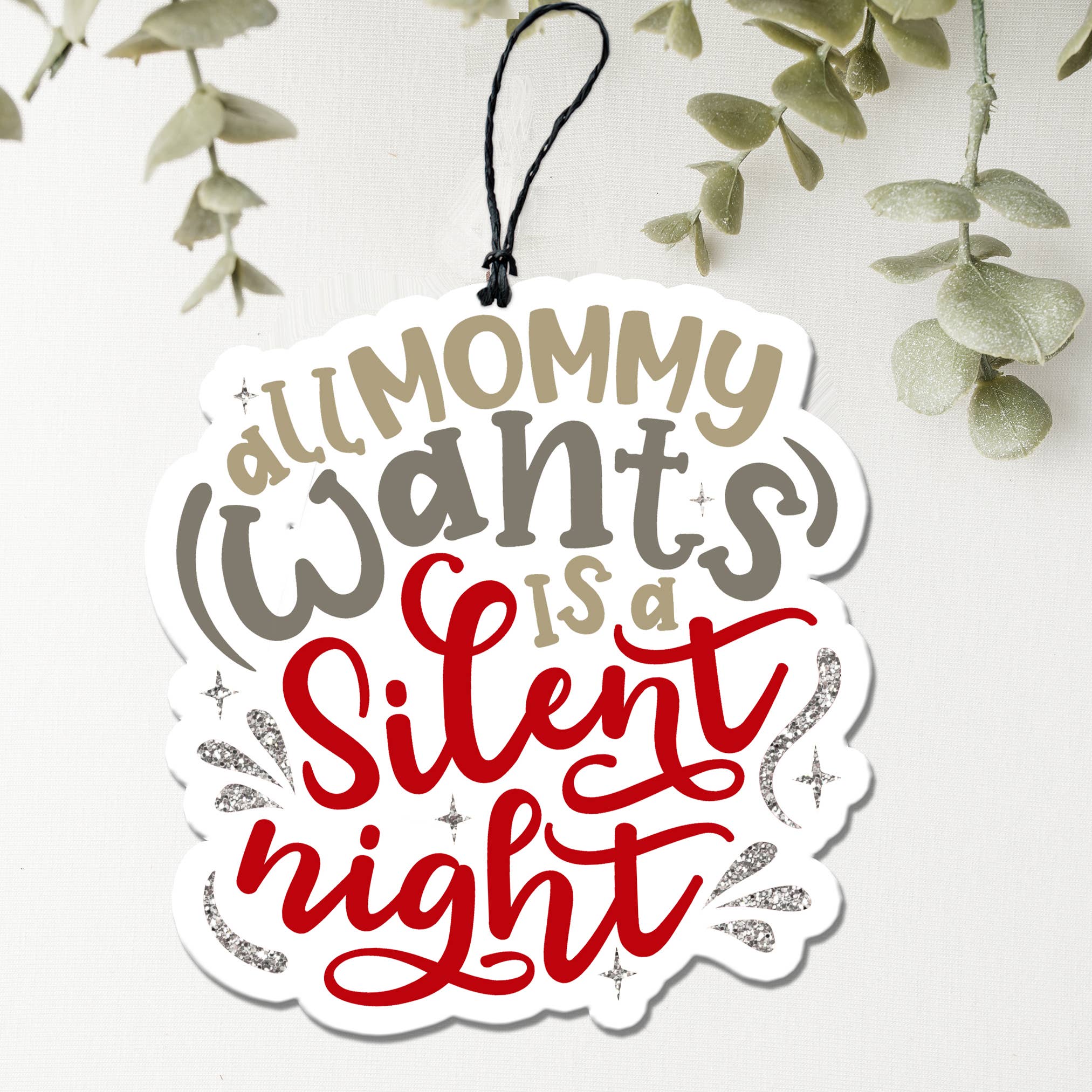 Naughty List, Hanging Air Freshener Christmas for Cars