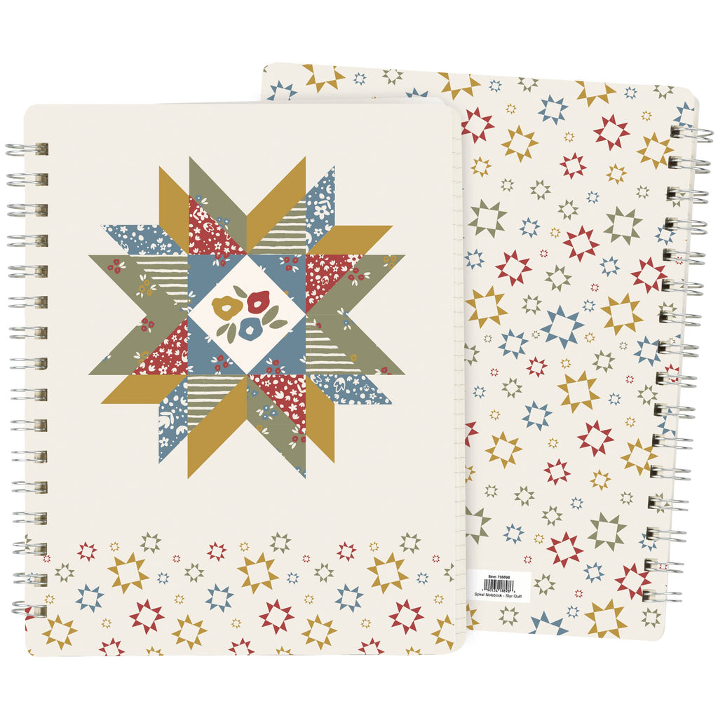 Star Quilt Spiral Notebook