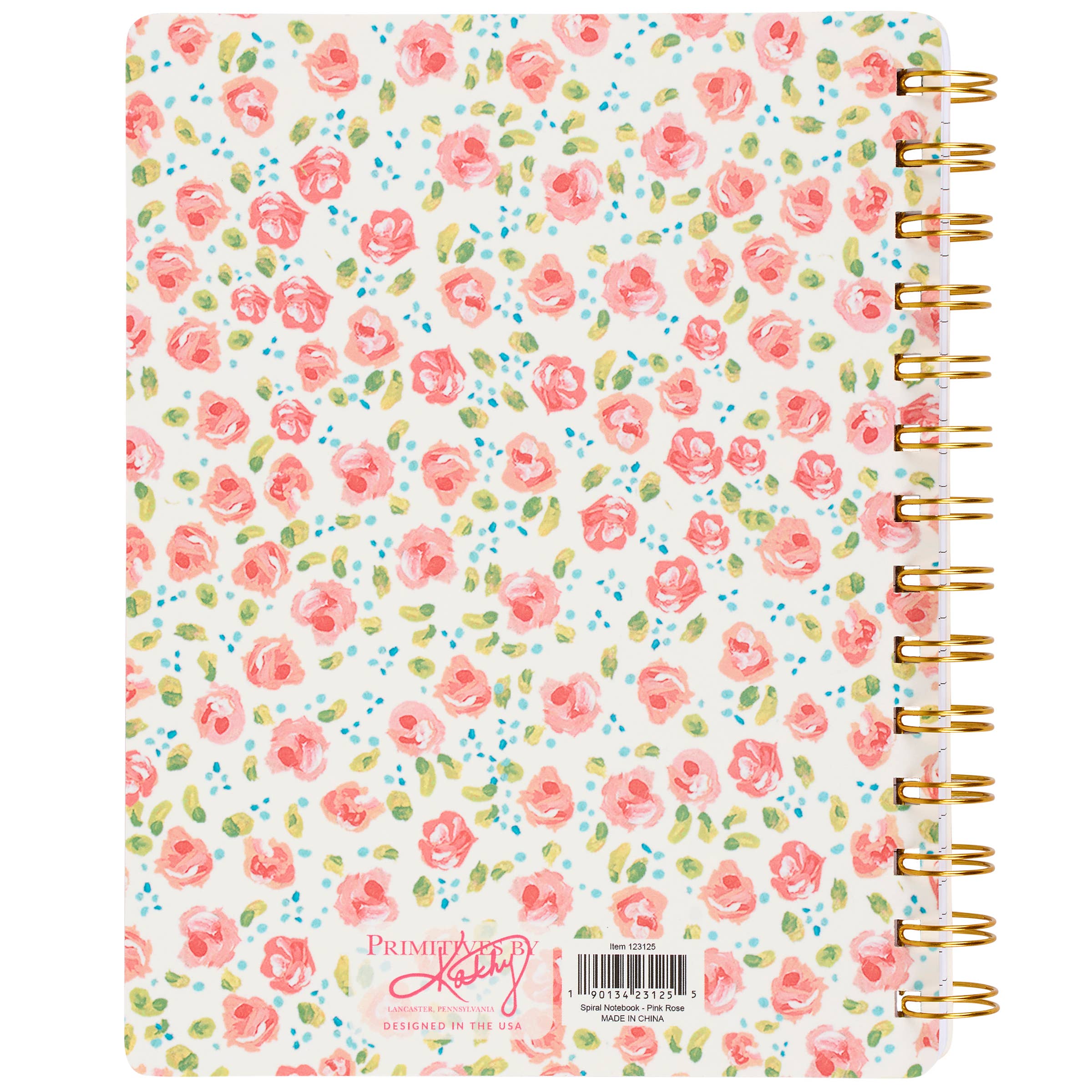Pink Rose Spiral Notebook