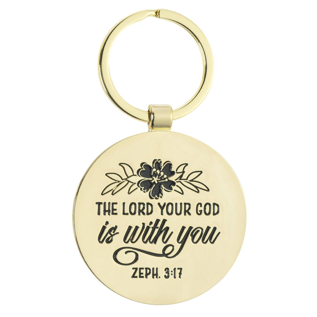 Keychain Teach Encourage Inspire Zeph. 3:17