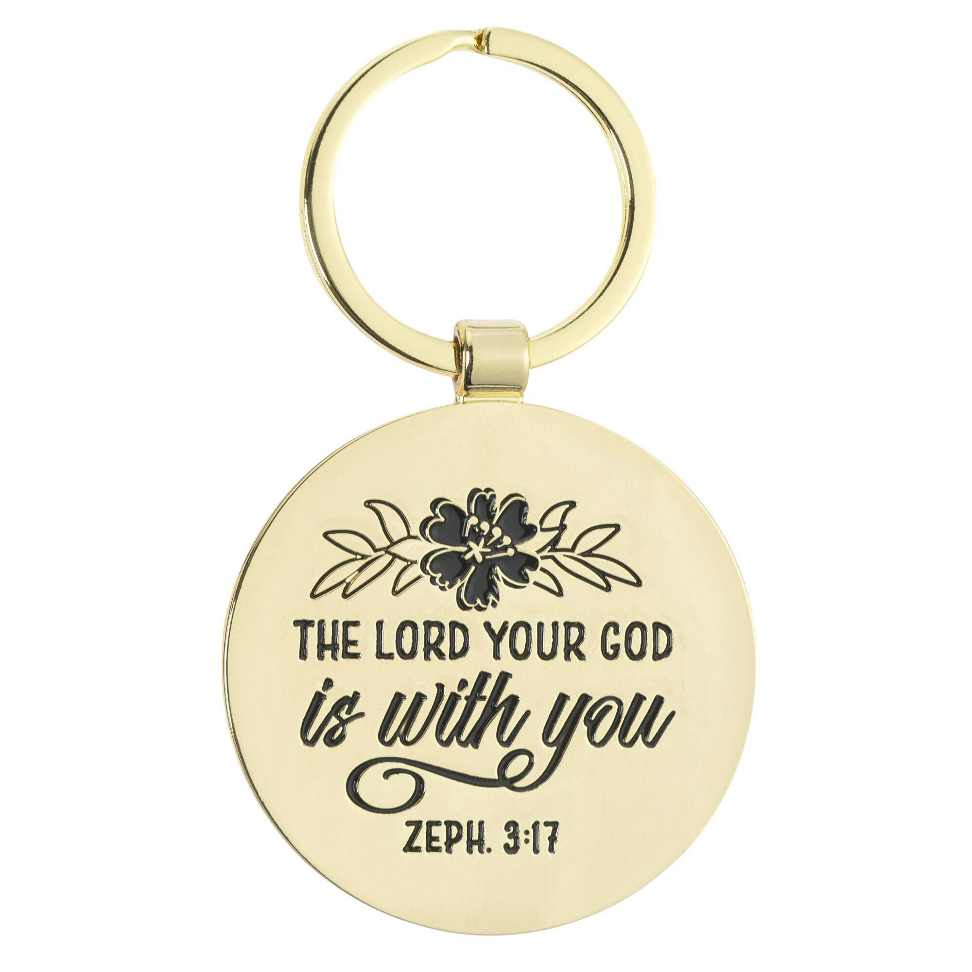 Keychain Teach Encourage Inspire Zeph. 3:17