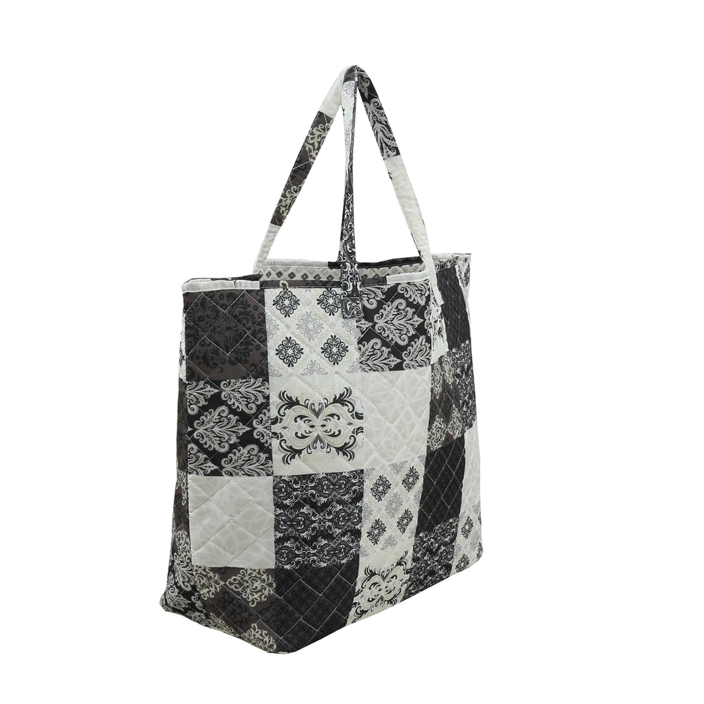 "Arabesque" Designer Quilted Tote Bag