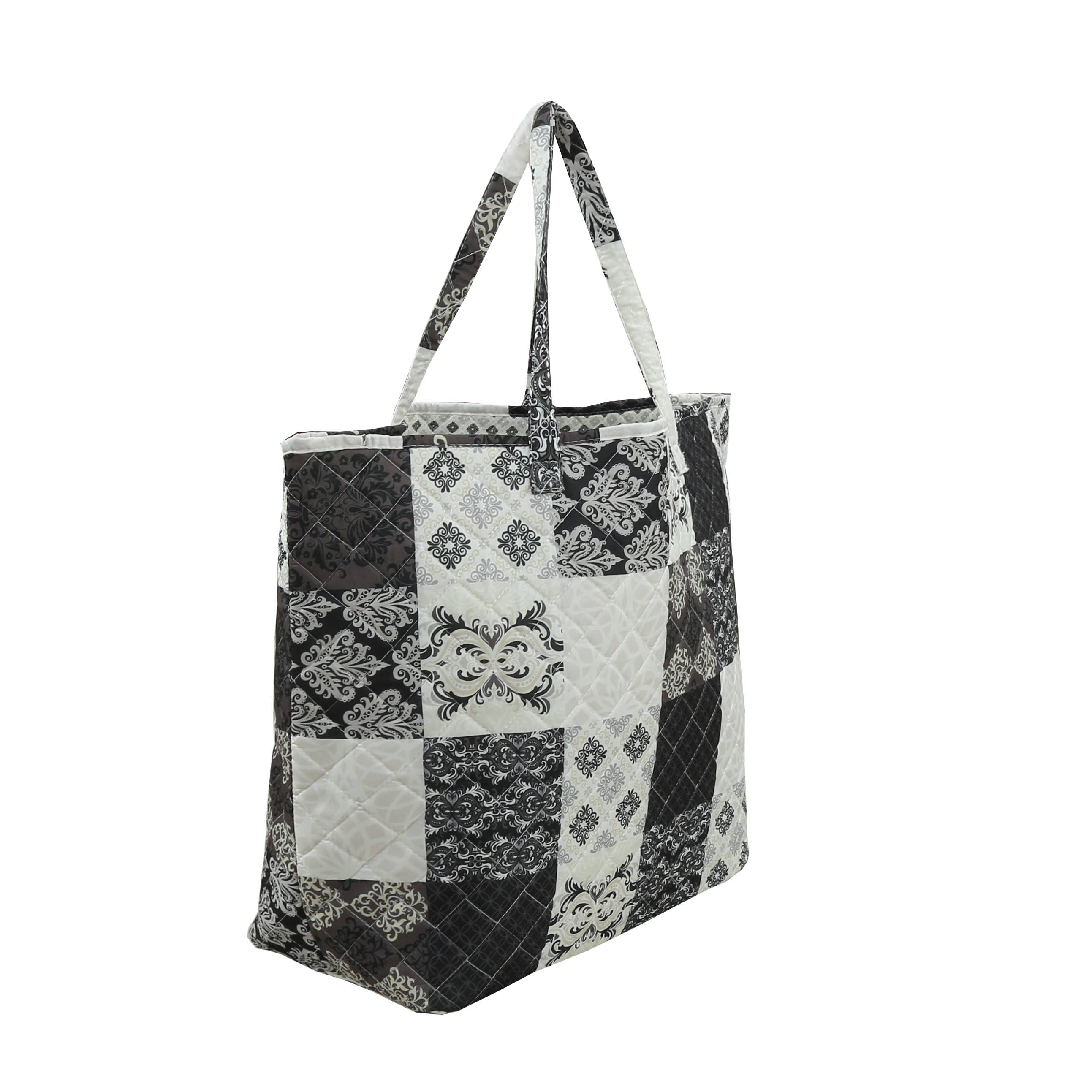 "Arabesque" Designer Quilted Tote Bag