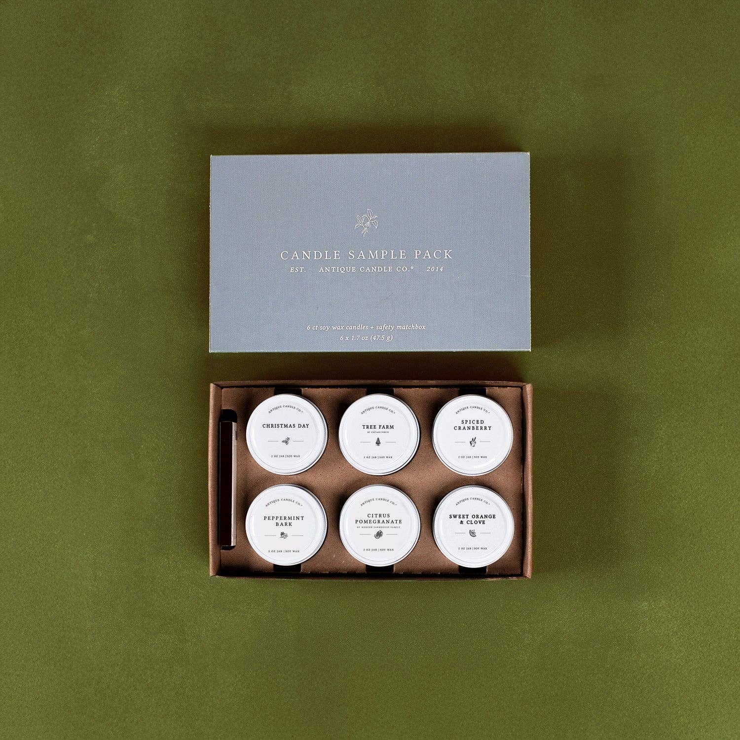 Merry Christmas – Soy Wax 2 oz Candle Sample Pack