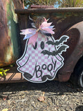 Boo Ghost and Bat Door Hanger