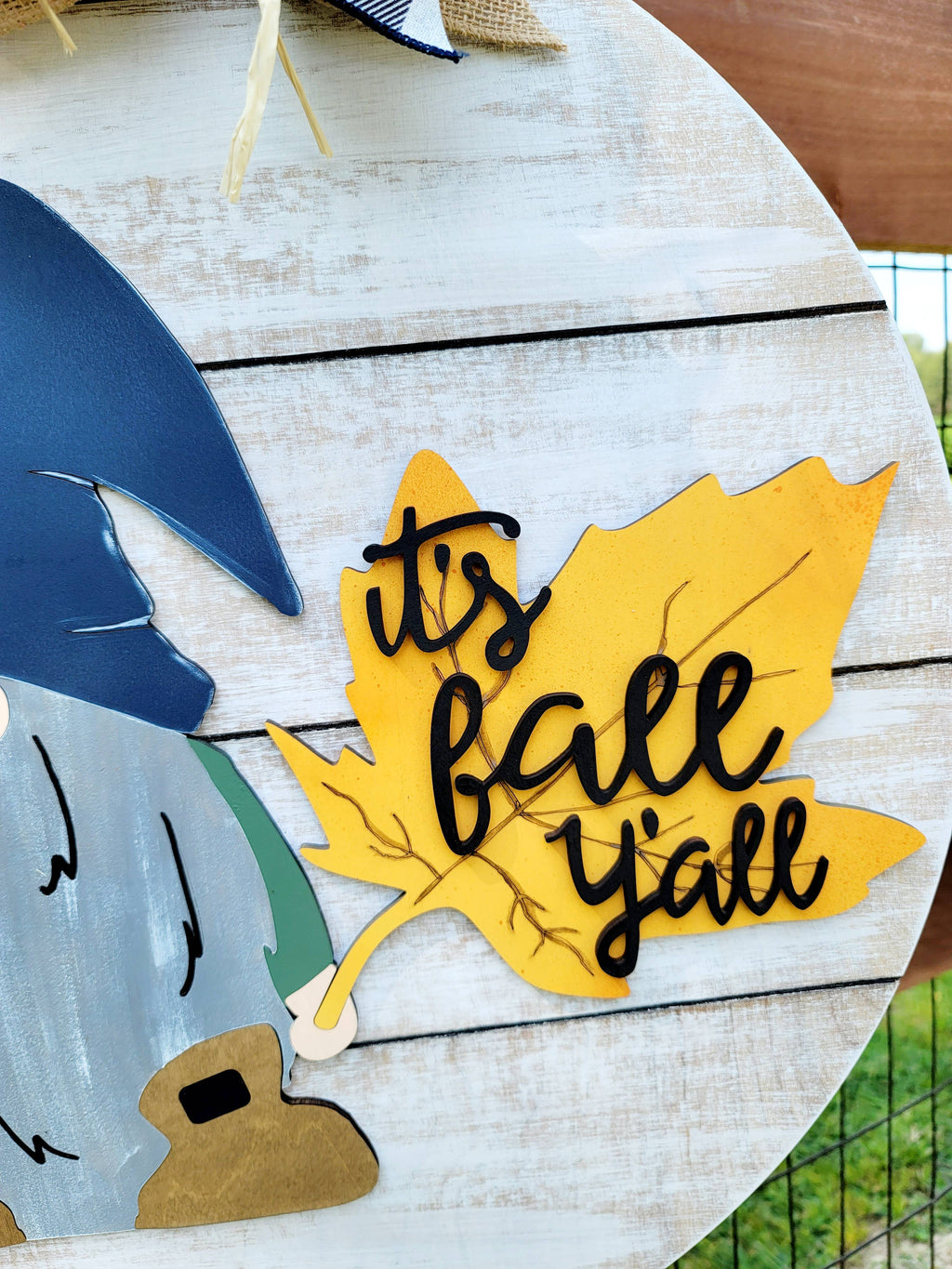 DIY Fall Gnome Door Hanger