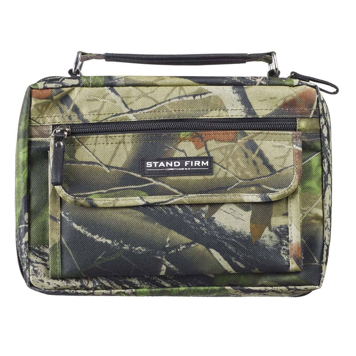 Bible Cover Organizer Camouflage Stand Firm 1 Cor 16:13