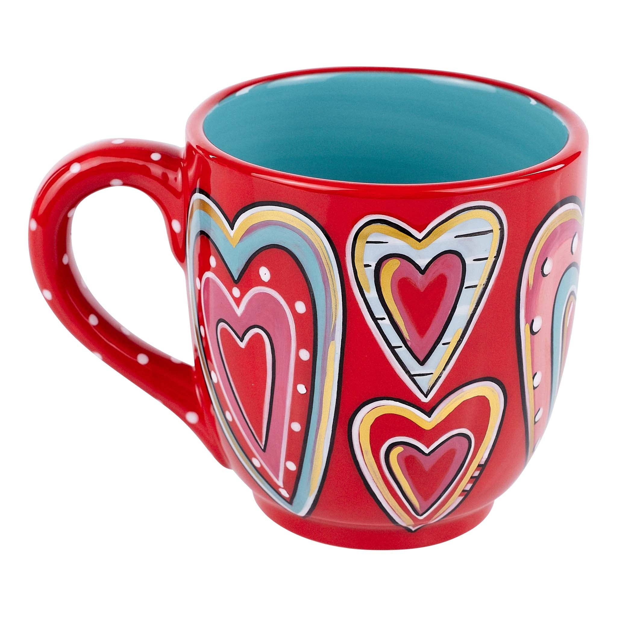 All Over Hearts Mug