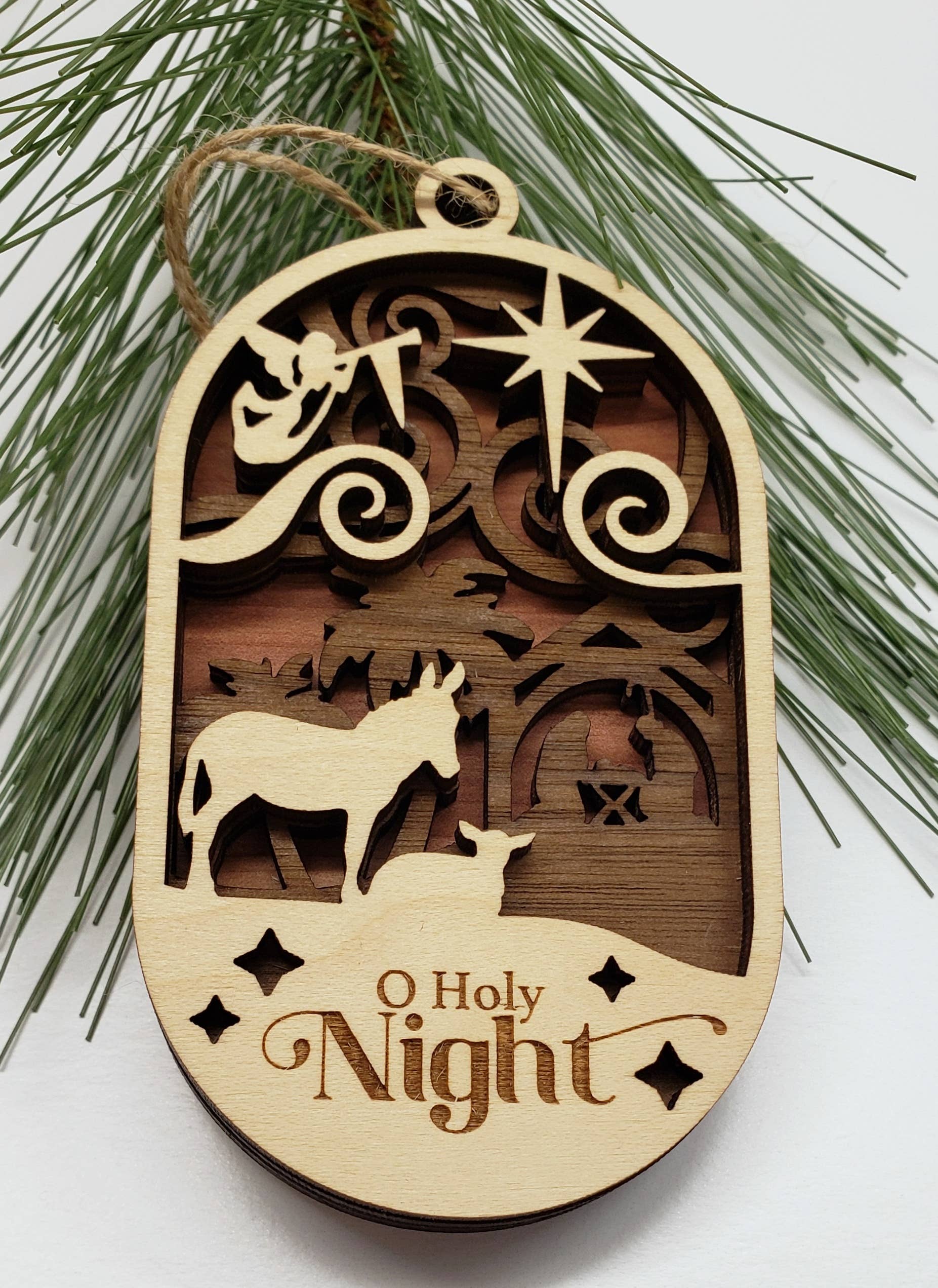 Three-Layer Nativity Ornament