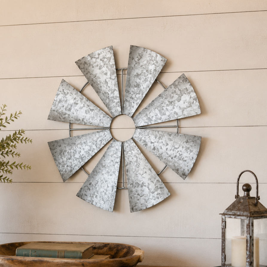 Farmhouse Windmill Rustic Wall Decor  16.75