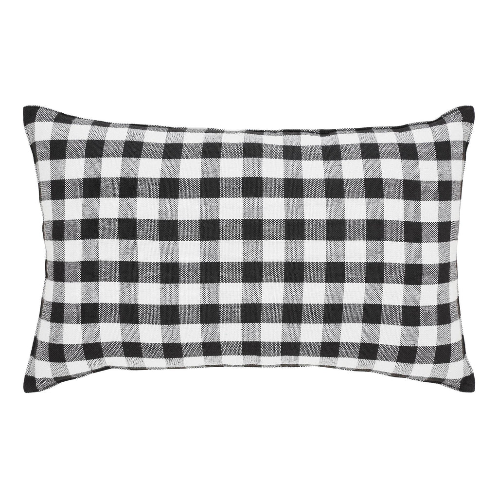 Pumpkin Throw Pillow 14x22 Annie Black Check Be Thankful