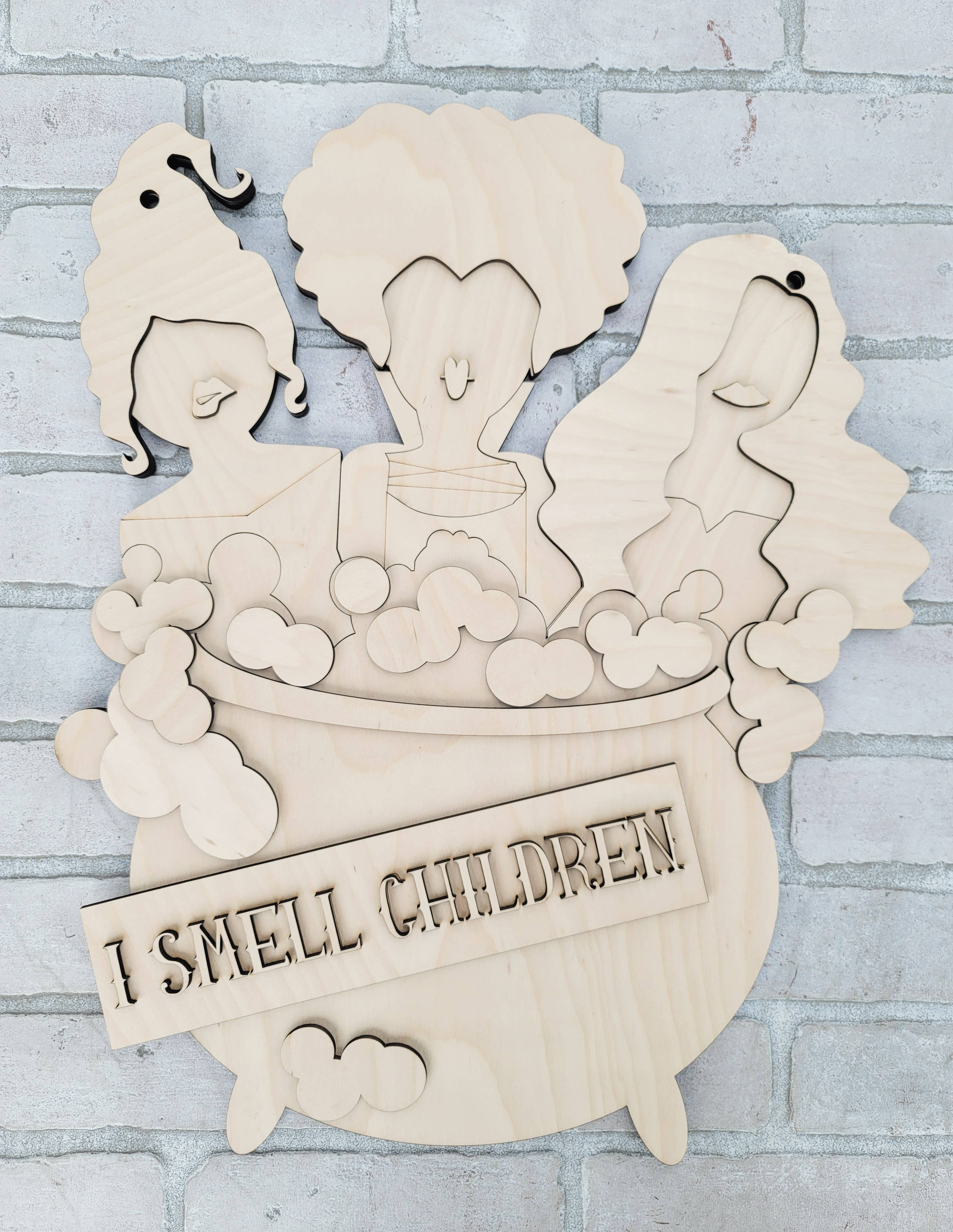 DIY Hocus Pocus Coldren Door Hanger