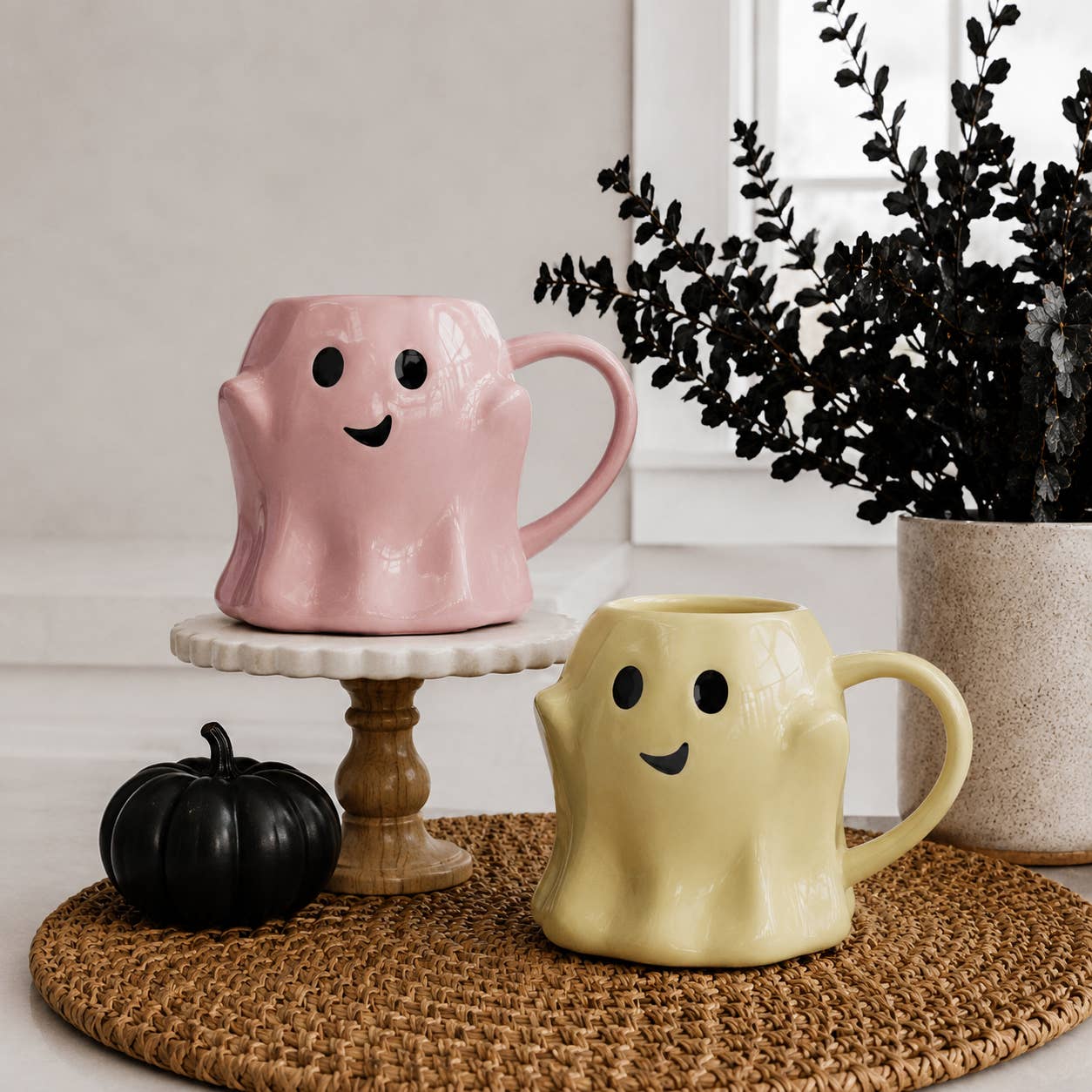 White Pumpkin Coffee Mug - Fall Decor & Gifts - Halloween