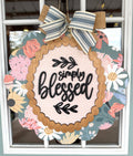 SIMPLY BLESSED SCALLOPED SIGN